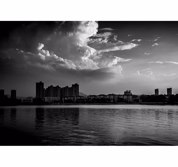 Urban refleksion skyline fototapet af byer - TenStickers