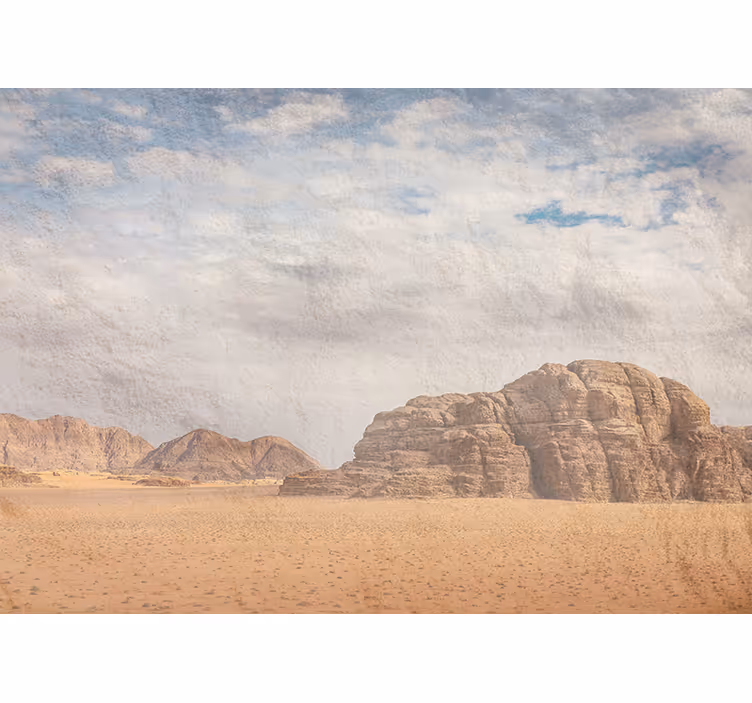 Himmel fuld af sand ørken fototapet - TenStickers