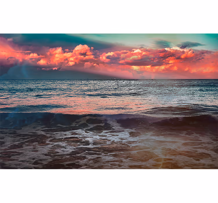 Ro i havets solnedgang natur fototapet - TenStickers