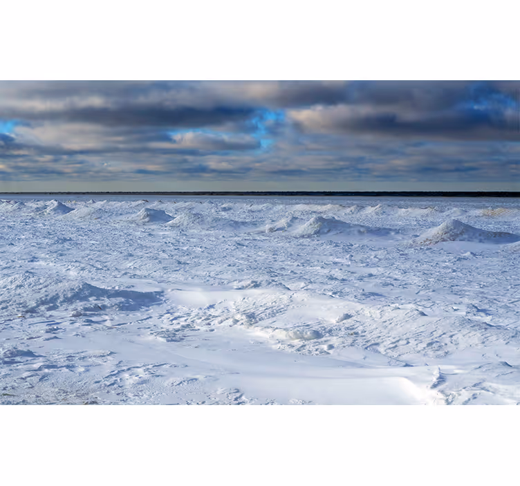 Frossen horisont natur fototapet - TenStickers