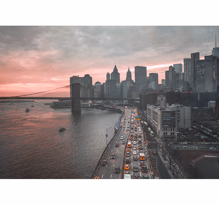 New york fototapet urban manhattan skyline - TenStickers