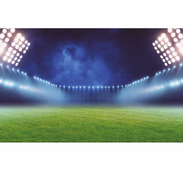 Stadionlys nat fototapet af byer - TenStickers