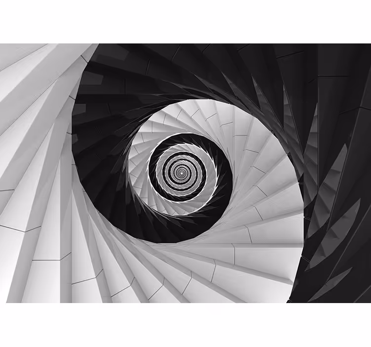 Spiraleffektstruktur fototapet abstrakt - TenStickers
