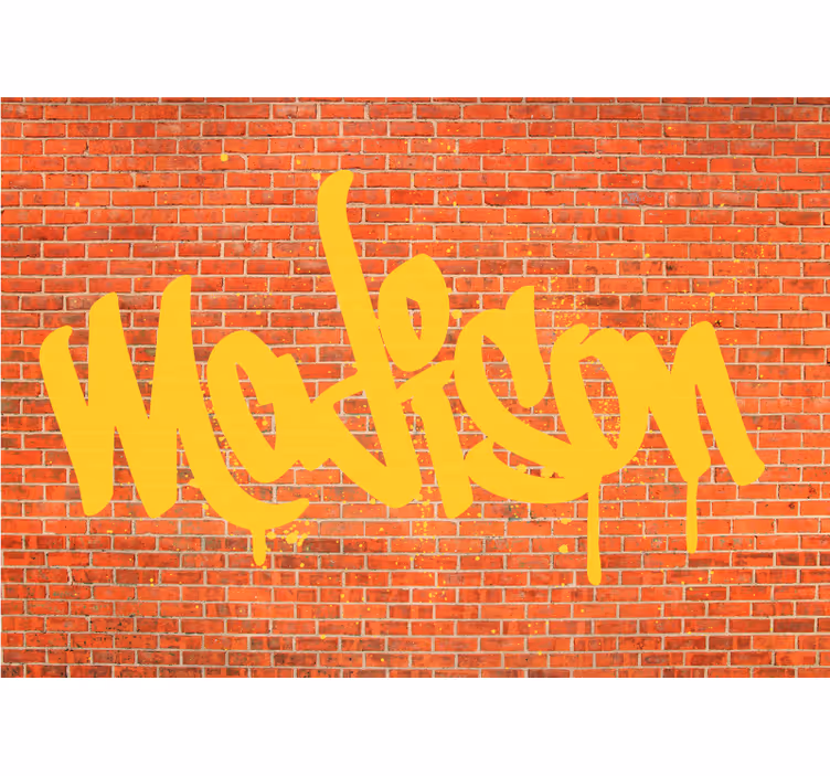 Graffiti tekstkunst graffiti fototapet - TenStickers