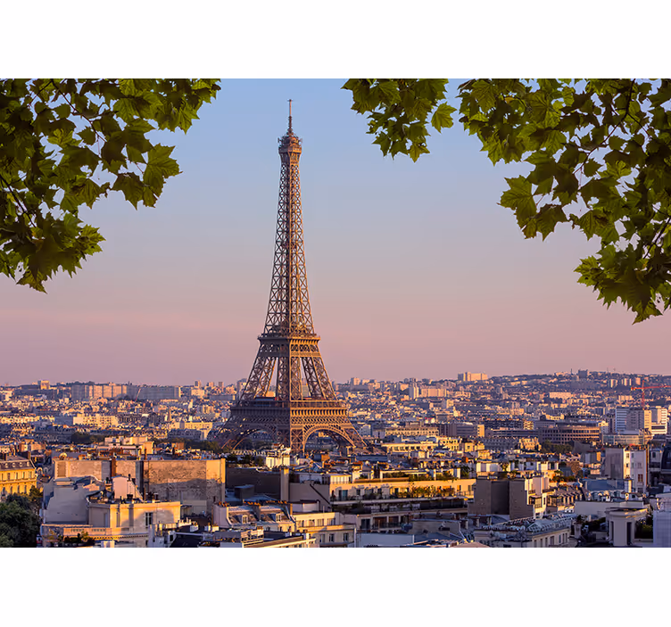 Eiffeltårnet paris fototapet - TenStickers