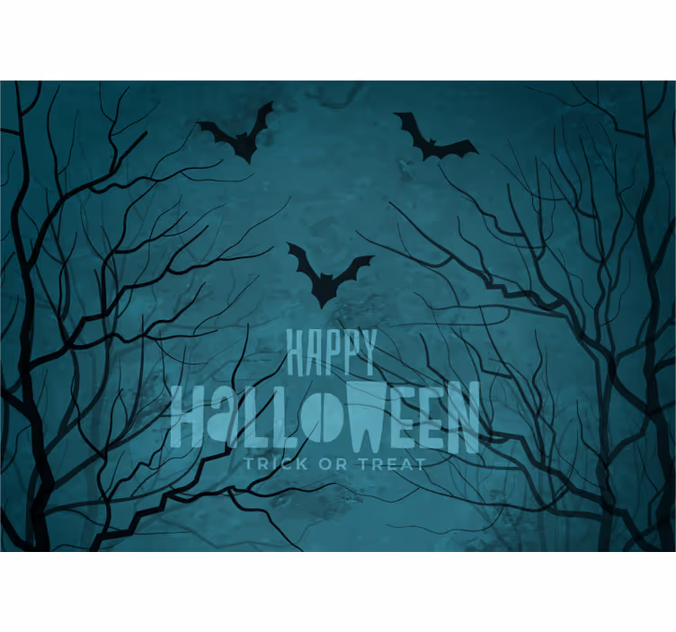 Uhyggelige natflagermus halloween fototapet - TenStickers