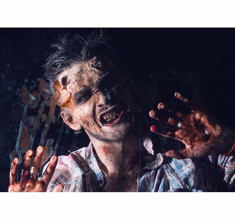 Zombie rædsel portræt halloween fototapet - TenStickers