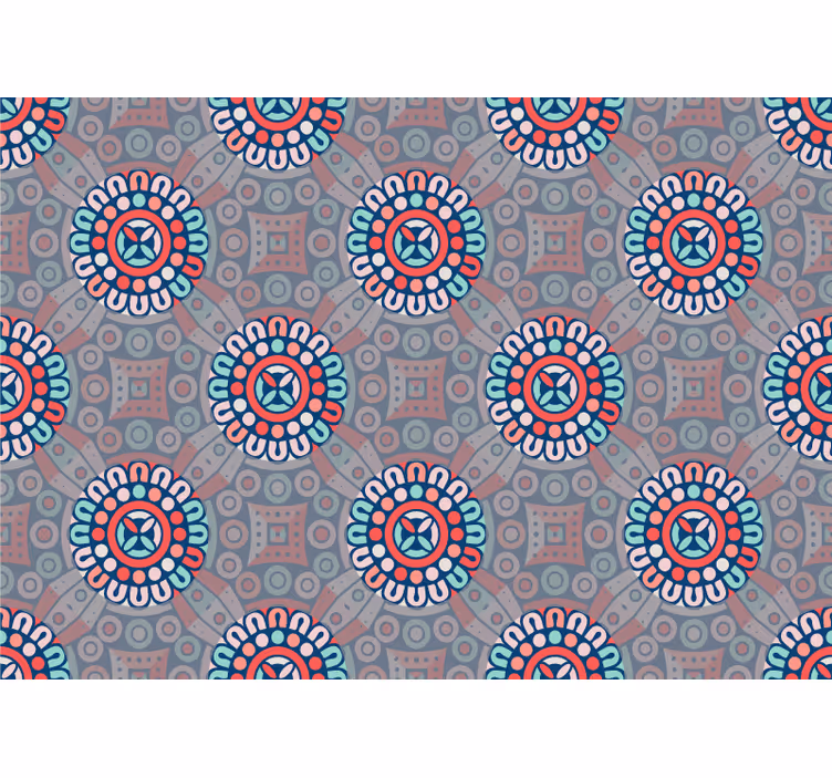Baggrund med mandalaer mandala fototapet - TenStickers