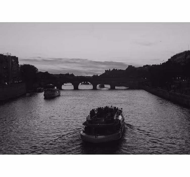 Udsigt over floden i paris fototapet af byer - TenStickers