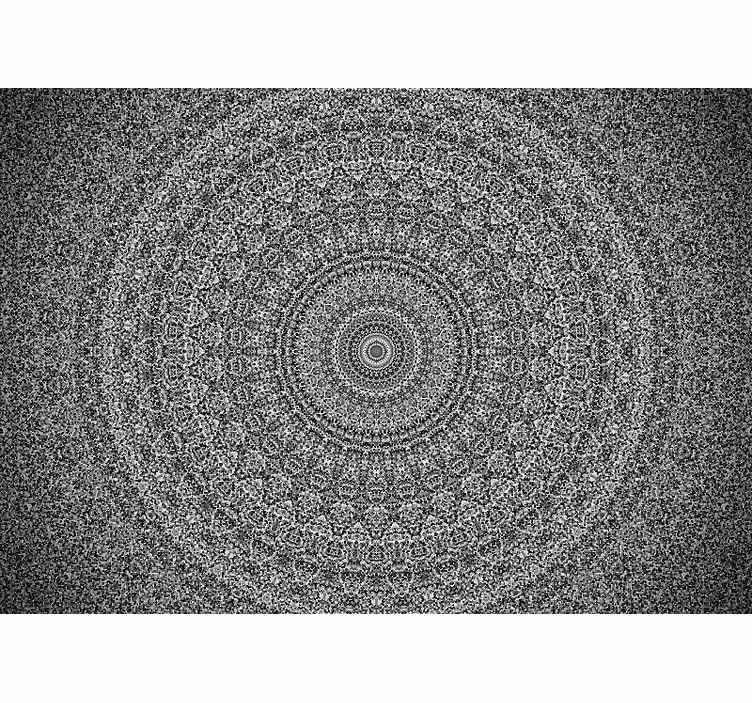 Indviklet cirkulært mønster fototapet mandala - TenStickers