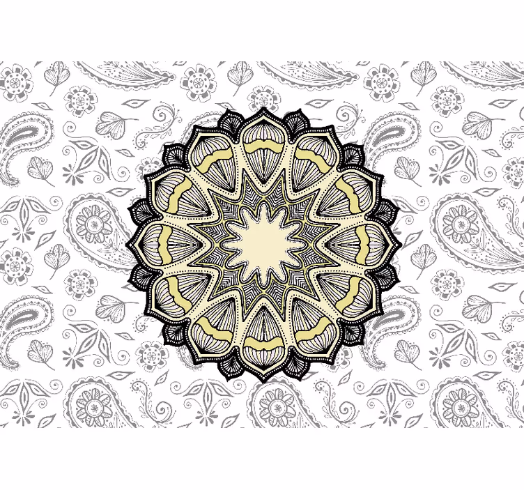 Fototapet mandala detaljeret mønster - TenStickers