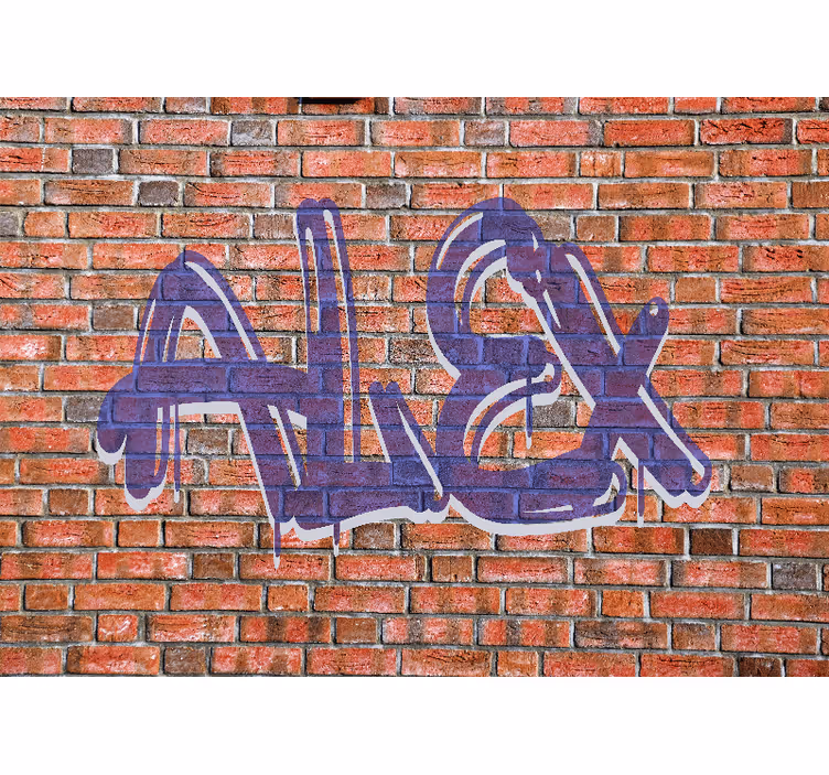 Graffiti navn kunst graffiti fototapet - TenStickers