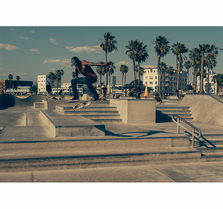 Skate gulv fototapet - TenStickers