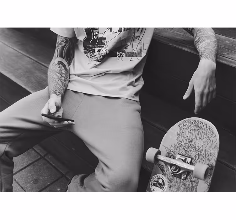 Skateboarder urban stil Rom fototapet - TenStickers