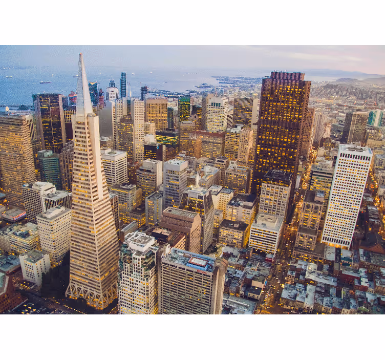 Fototapet af byer san francisco skyline - TenStickers