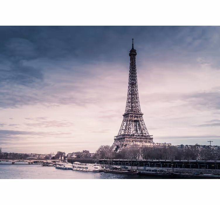 Eiffeltårnet design paris fototapet - TenStickers