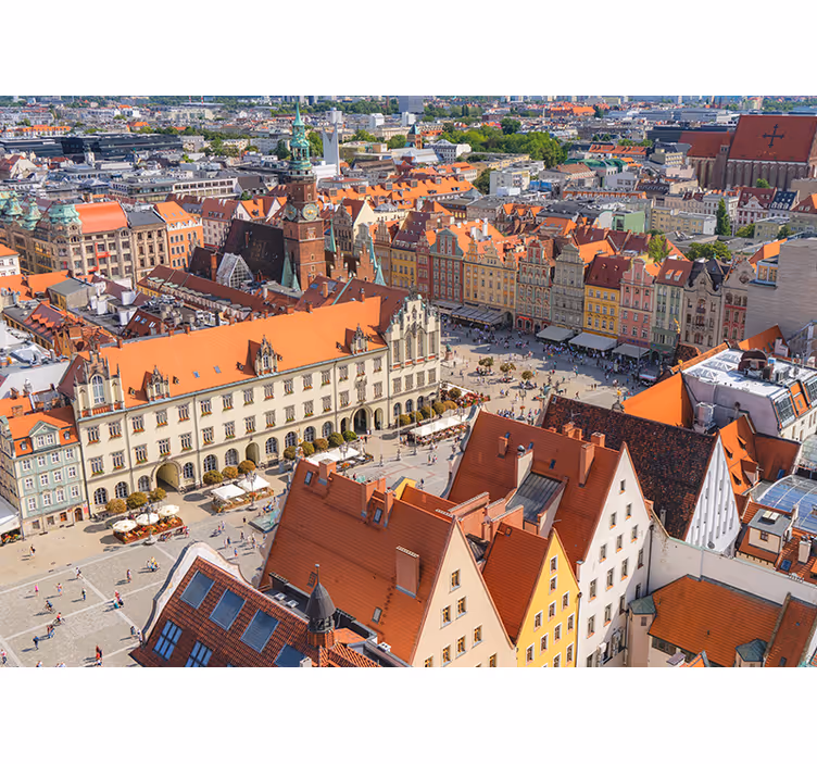 Historisk byudsigt fototapet af byer - TenStickers