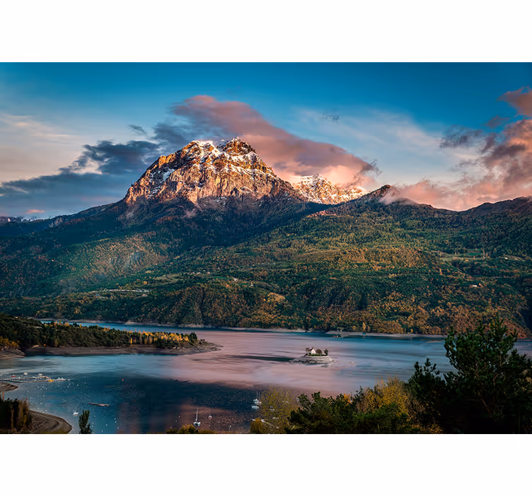 Norsk flydende flod natur fototapet - TenStickers