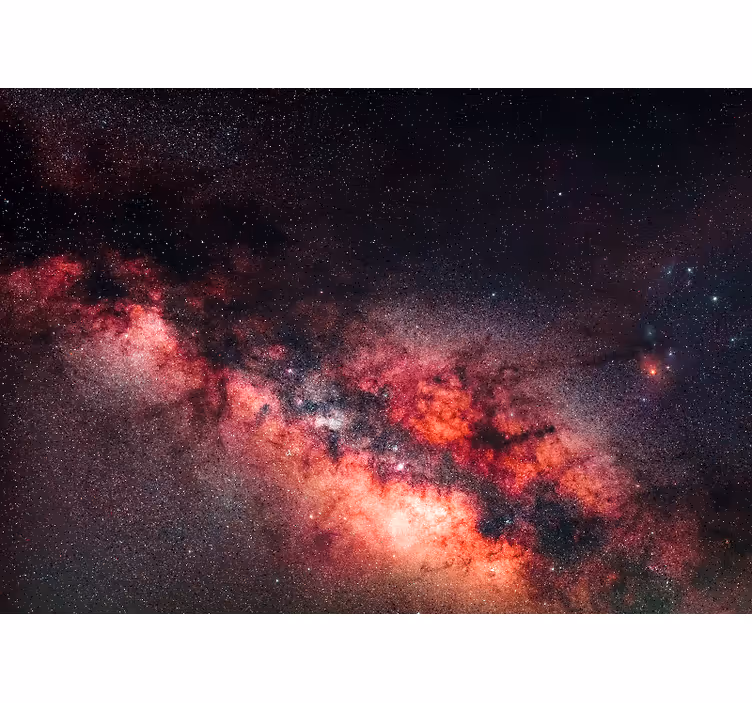 Rummet fototapet galaktisk nebula scene - TenStickers