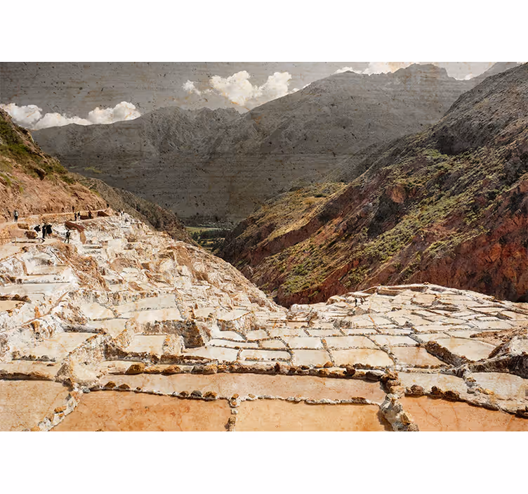 De gamle saltminer af maras naturmaleri - TenStickers