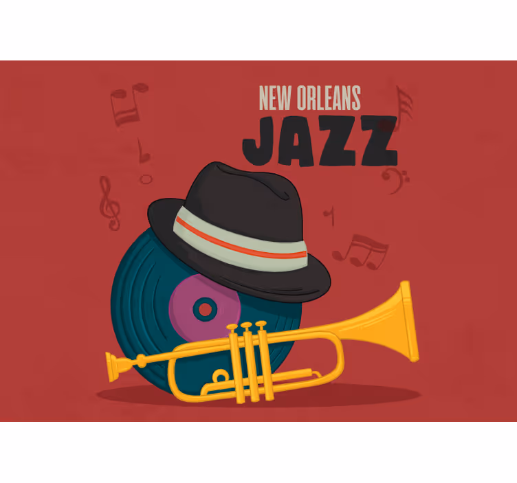 Fototapet musik new orleans jazz - TenStickers