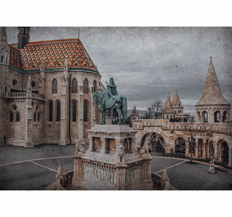Fototapet af byer budapest slot udsigt - TenStickers