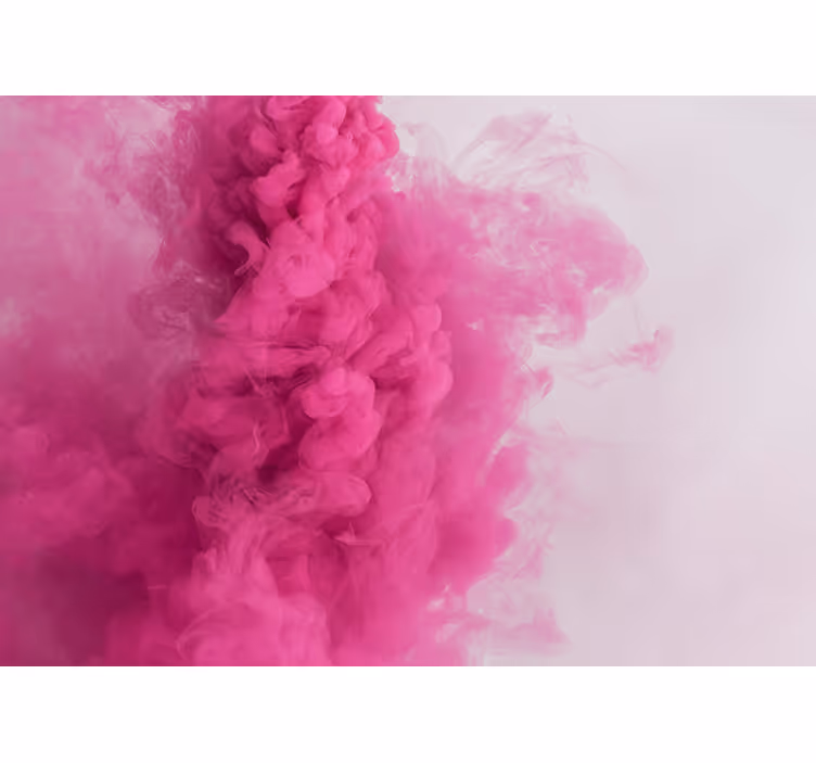 Fototapet abstrakt pufede pink skyer - TenStickers