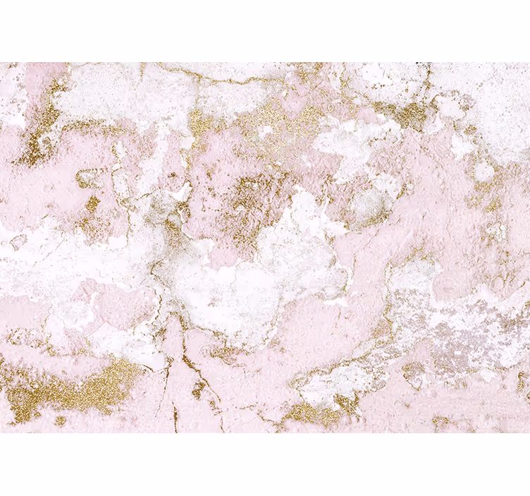 Mønster fototapet elegant pink marmor - TenStickers