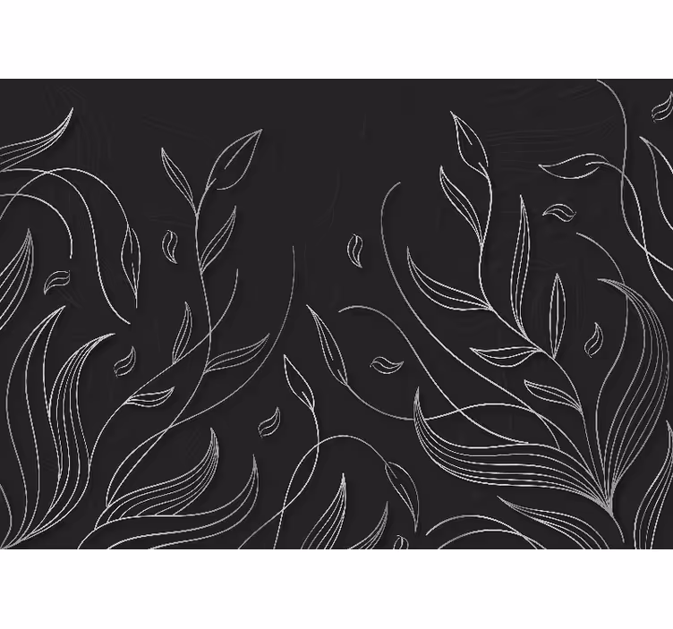 Elegant planter design stue fototapet - TenStickers