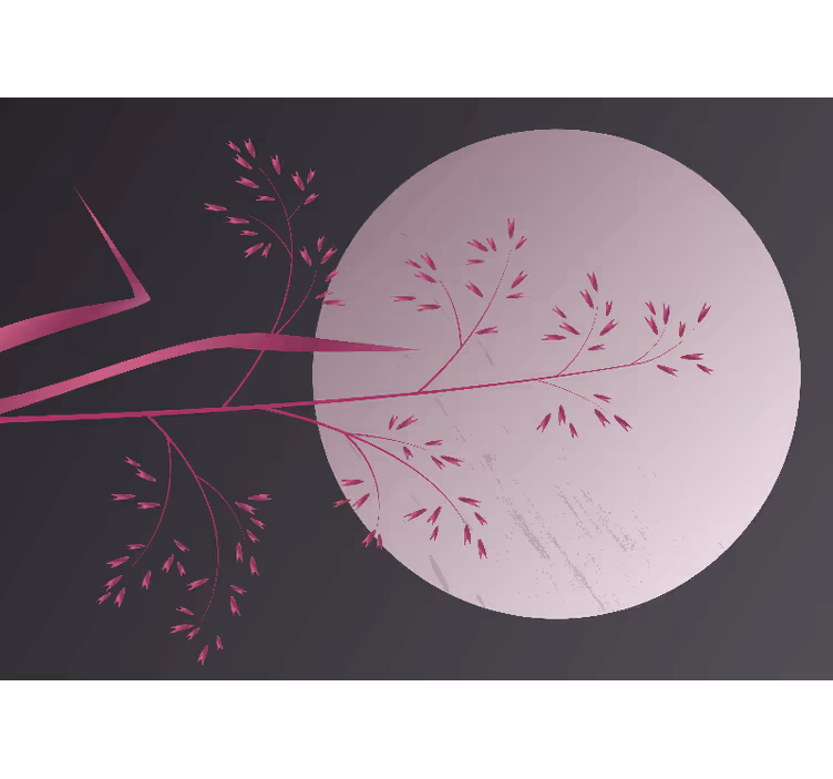 Zen atmosfære fototapet med roligt botanisk motiv - TenStickers