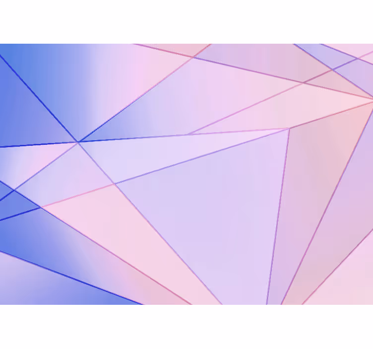 Fototapet abstrakt geometrisk farvespil - TenStickers