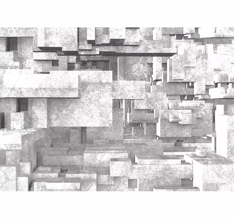 Fototapet abstrakt geometriske struktur lag - TenStickers