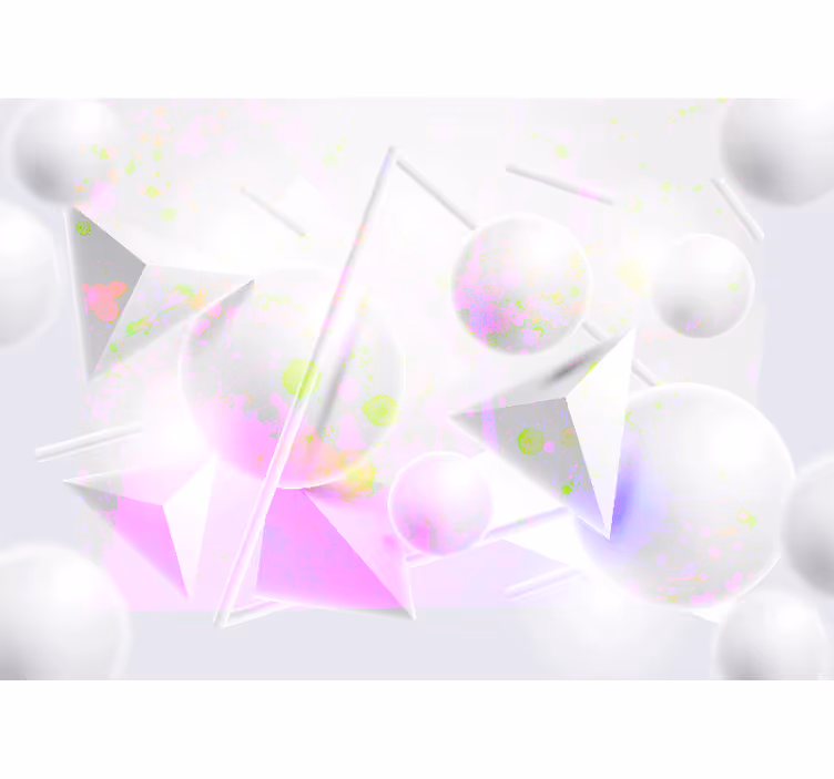Fototapet abstrakt geometriske former fusion - TenStickers