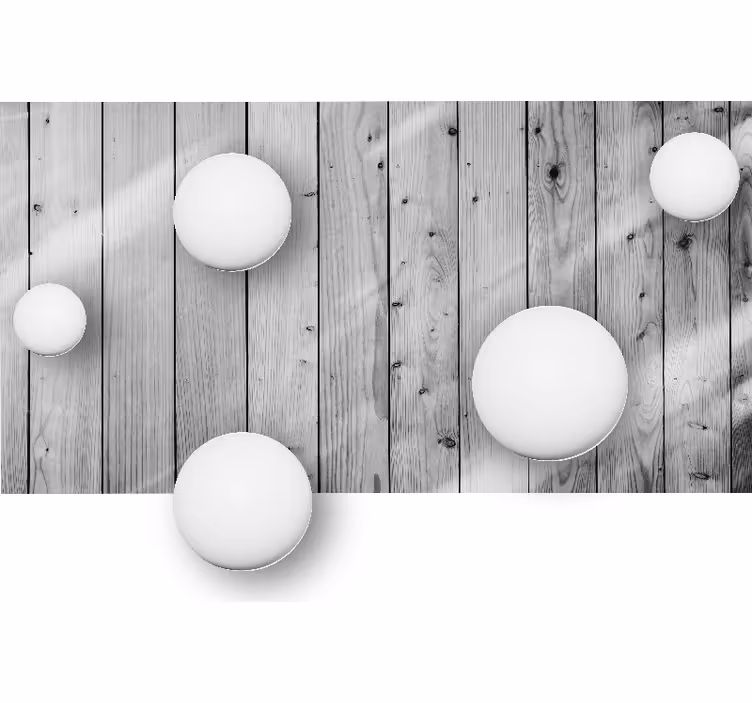 Mønster fototapet geometrisk kuglearrangement - TenStickers