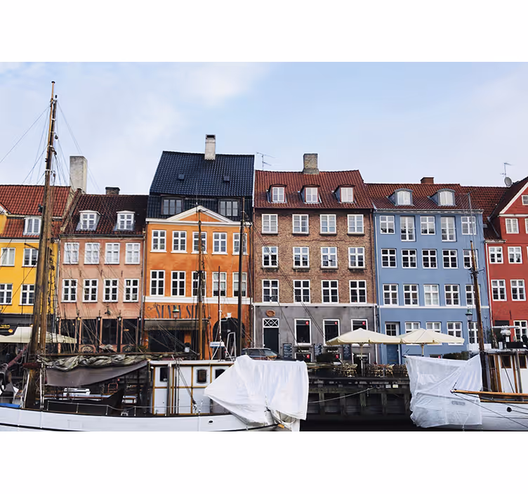 Fototapet af byer københavn kanaludsigt - TenStickers