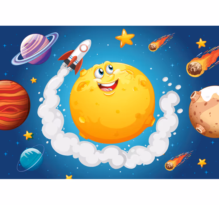 Fantasi fototapet rummet eventyr tema - TenStickers