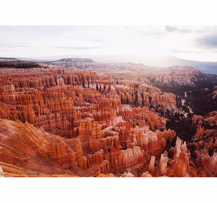 Landskab fototapet bryce canyon udsigt - TenStickers