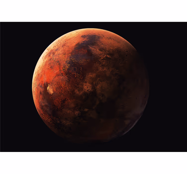 Rummet fototapet mars planetoverflade - TenStickers