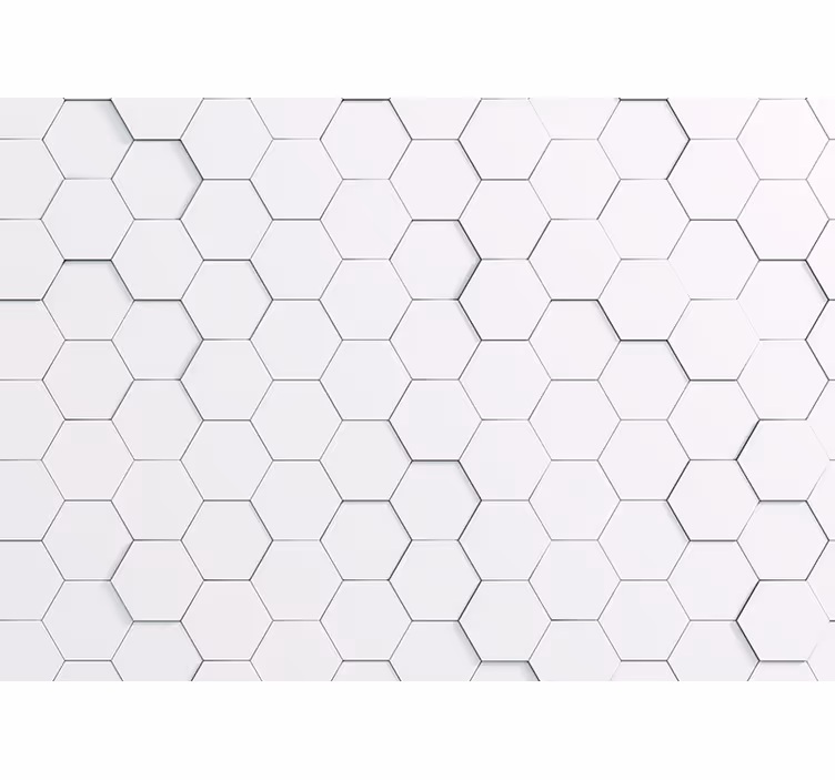 Mønster fototapet hexagonalt mønster - TenStickers