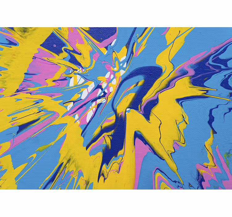 Fototapet abstrakt dynamisk farveeksplosion - TenStickers