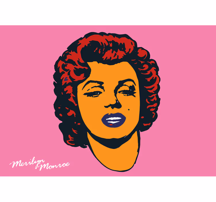 Fototapet med folk marilyn monroe portræt - TenStickers
