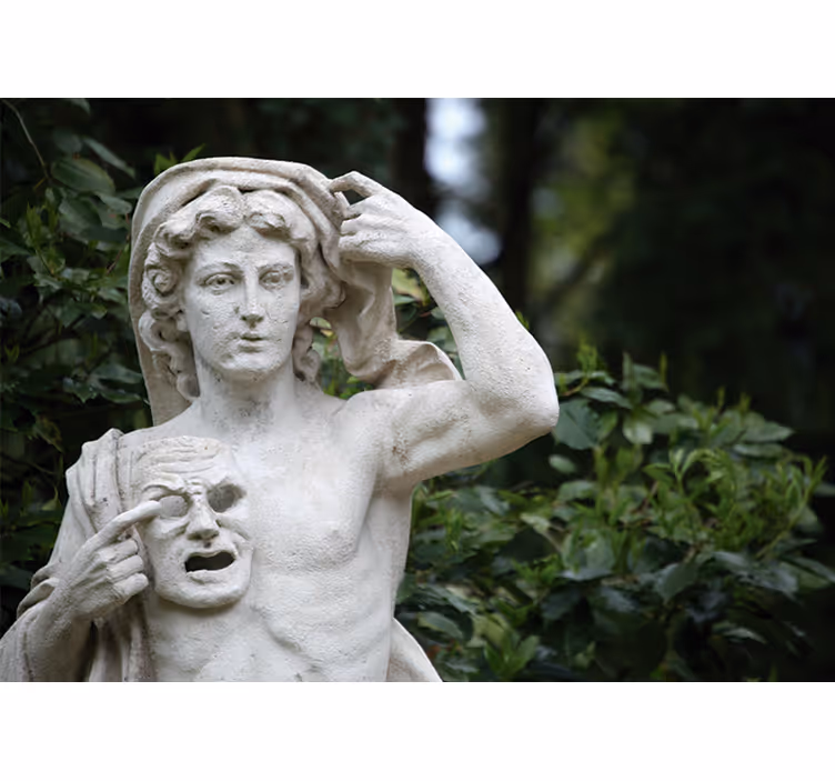 Græske statuer æstetisk kunst fototapet - TenStickers