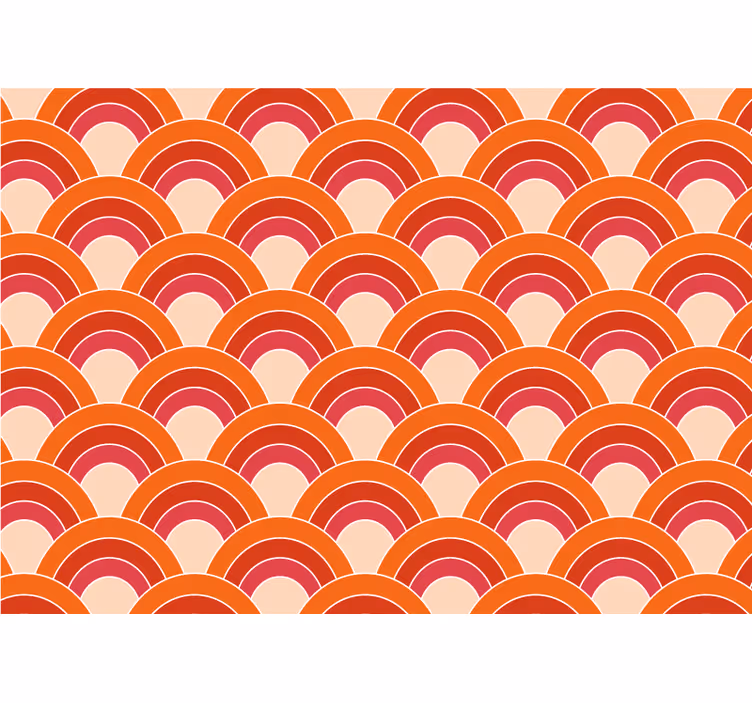 Mønster fototapet lagdelt cirkulært design - TenStickers