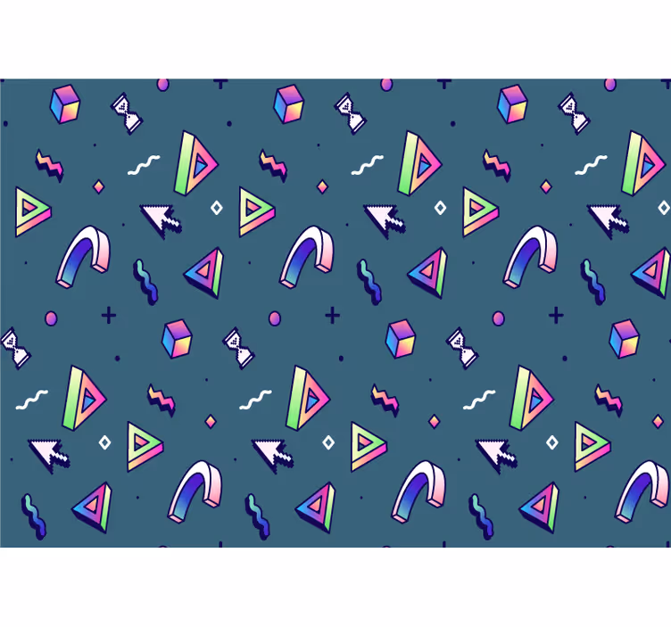 Retro vaporwave objekter teenage fototapeter - TenStickers