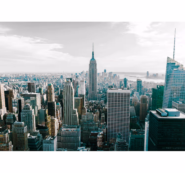 New york fototapet ikonisk bysilhuet - TenStickers