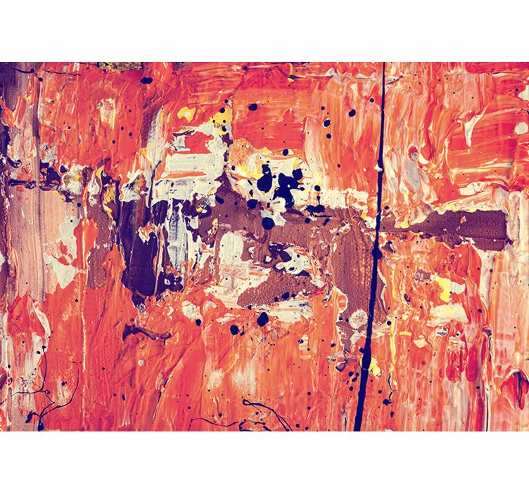 Abstrakt maleri farve nuancer kunst fototapet - TenStickers