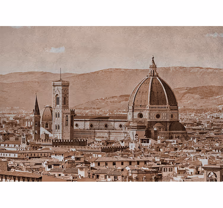 Fototapet af byer florentineskuppelsyn - TenStickers