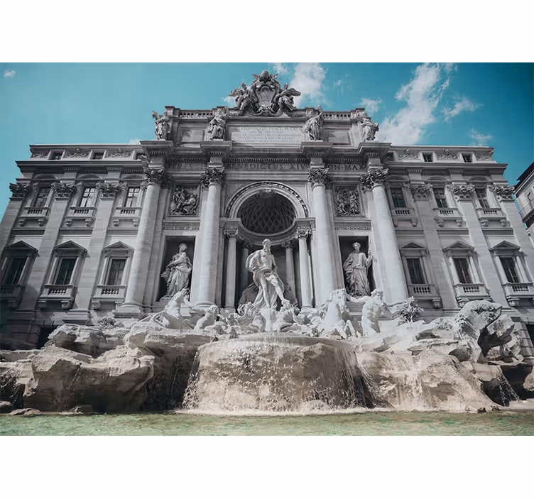Trevi springvand stue fototapet - TenStickers
