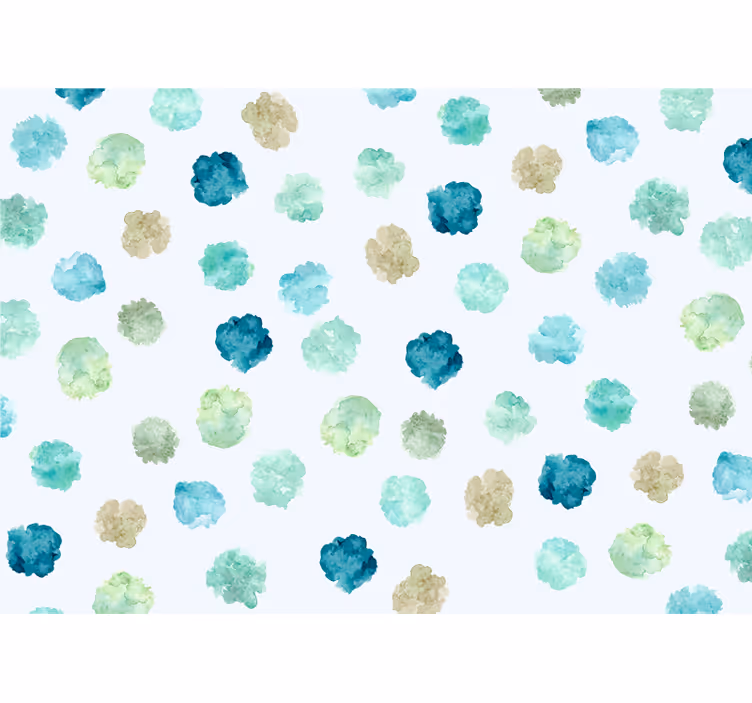 Solsikke fototapet akvarel blomsterdesign - TenStickers