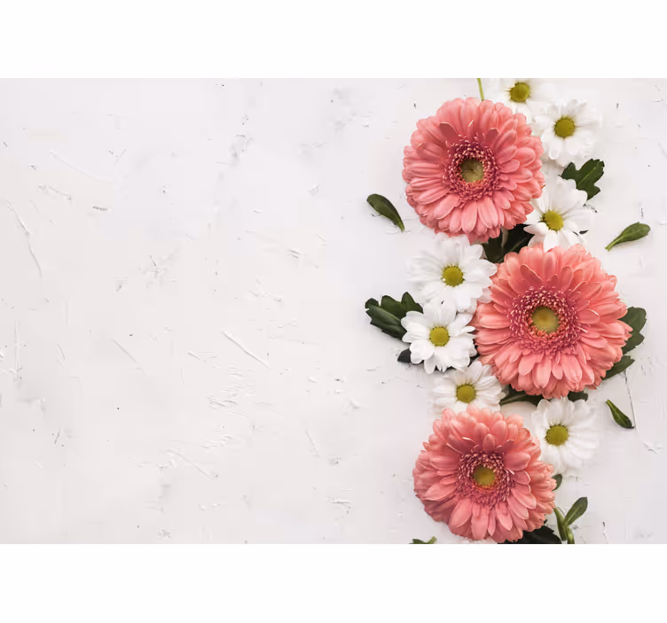 Fototapet blomster pink blomsterarrangement - TenStickers